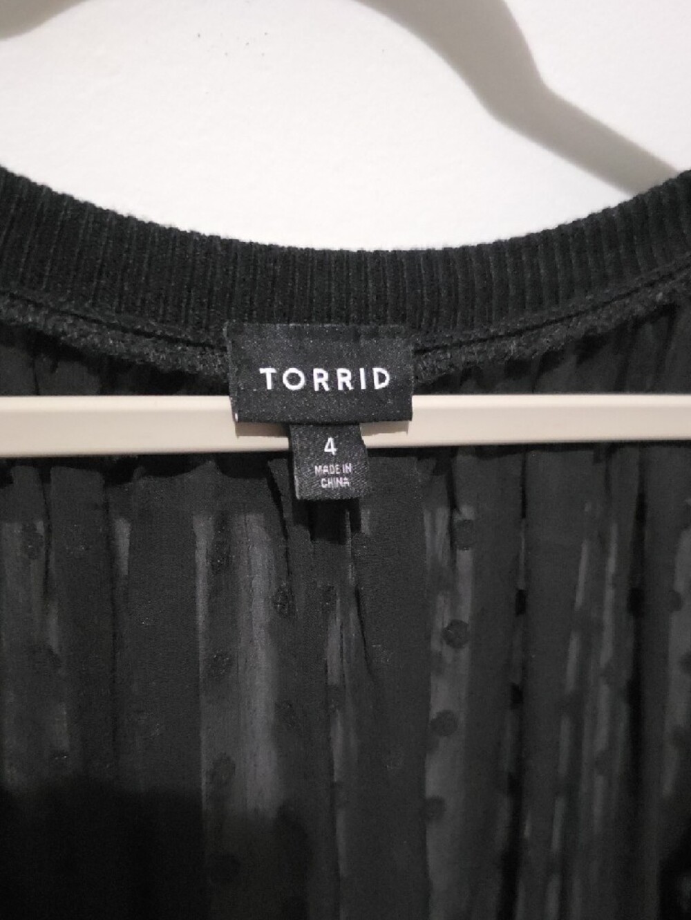 torrid Black Sheer Polka-Dot Button Cardigan Top - Picture 2 of 3